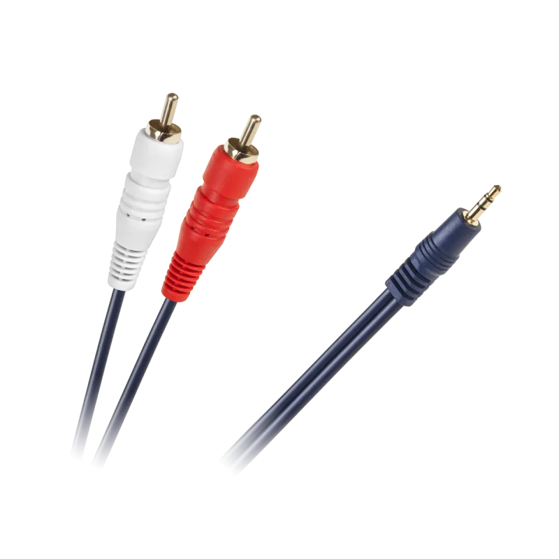 Kabel JACK 3,5-2 x RCA NIEB.4MM 10m