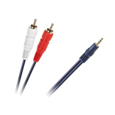 Kabel JACK 3,5-2 x RCA NIEB.4MM 10m