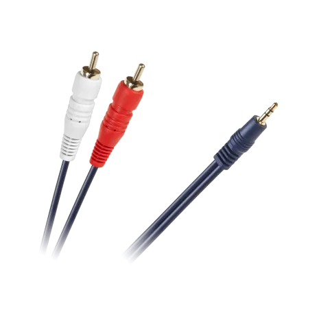 Kabel JACK 3,5-2 x RCA NIEB.4MM 10m
