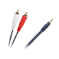 Kabel JACK 3,5-2 x RCA NIEB.4MM 10m Kabel JACK 3,5-2 x RCA NIEB.4MM 10m