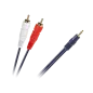 Kabel JACK 3,5-2 x RCA NIEB.4MM 10m