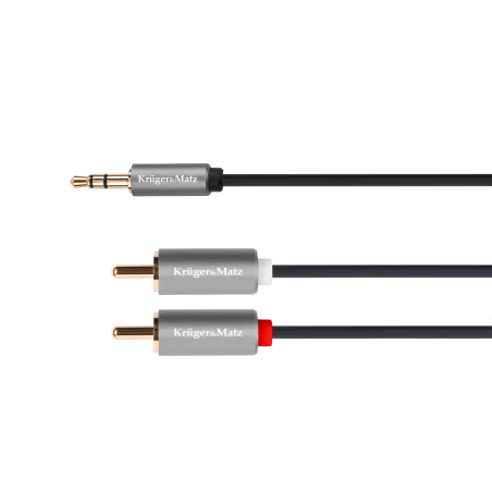 Kabel jack 3.5 wtyk stereo - 2RCA 3m Kruger&Matz Basic