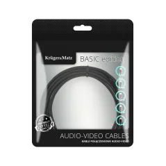 Kabel jack 3.5 wtyk stereo - 2RCA 3m Kruger&Matz Basic