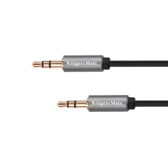 Kabel jack 3.5 wtyk stereo - 3.5 wtyk stereo 1m Kruger&Matz Basic