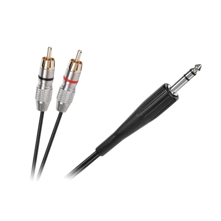 Kabel JACK 6.3 stereo - 2RCA 1.8m