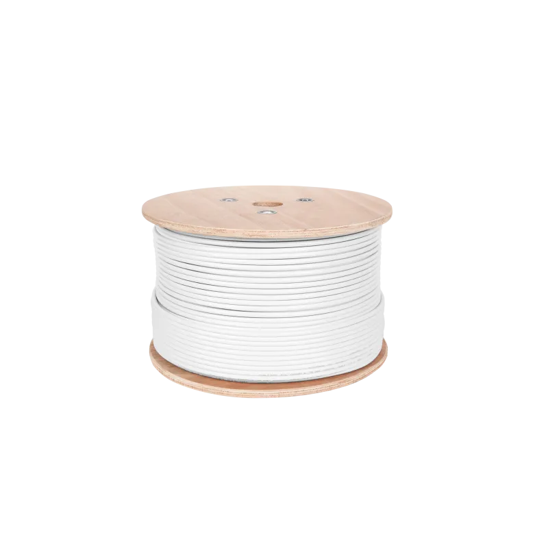 Kabel koncentryczny F690BV.A biały szpula 305m