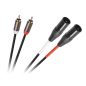 Kabel mikrofonowy 2x wt. Cannon - 2 x RCA 1.5m