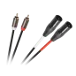 Kabel mikrofonowy 2x wt. Cannon - 2 x RCA 1.5m