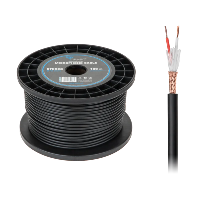 Kabel mikrofonowy AZUSA stereo 6mm profesjonalny Kabel mikrofonowy AZUSA stereo 6mm profesjonalny