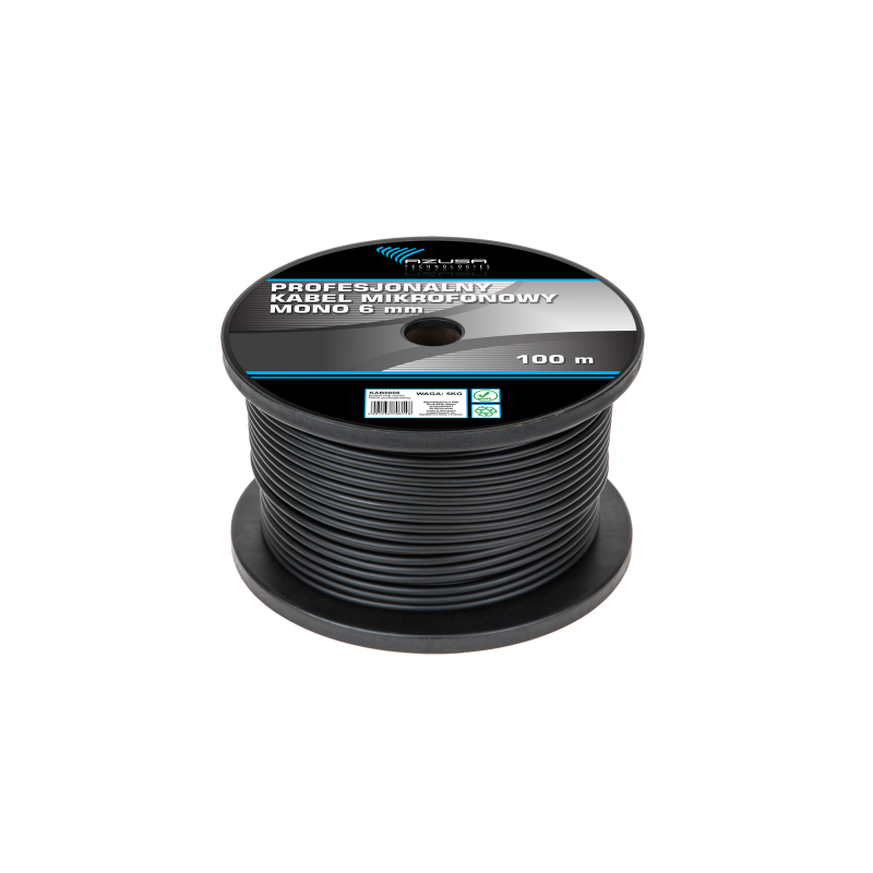 Kabel mikrofonowy mono 6mm profesjonalny