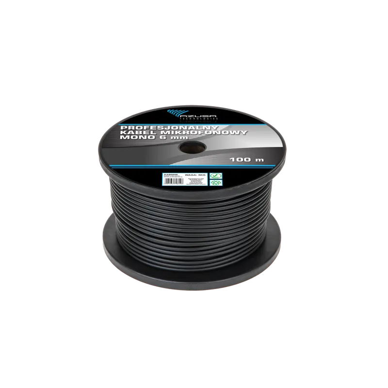 Kabel mikrofonowy mono 6mm profesjonalny Kabel mikrofonowy mono 6mm profesjonalny