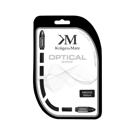 Kabel optyczny toslink-toslink 3.0m Kruger&Matz