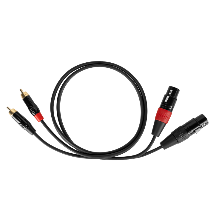 Kabel połączeniowy Cabletech XLR - 2RCA 1m Kabel połączeniowy Cabletech XLR - 2RCA 1m