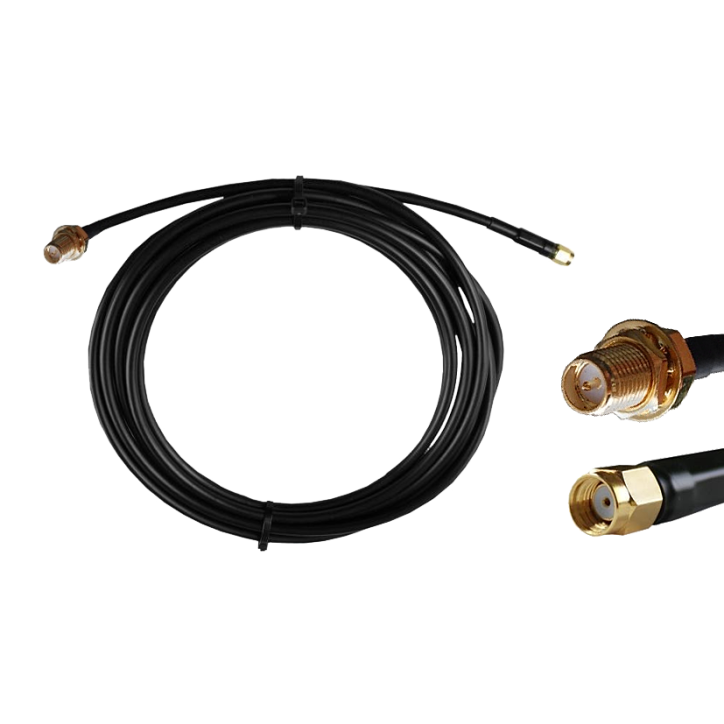 Kabel RP-SMA męski - RP-SMA żeński 3m Kabel RP-SMA męski - RP-SMA żeński 3m