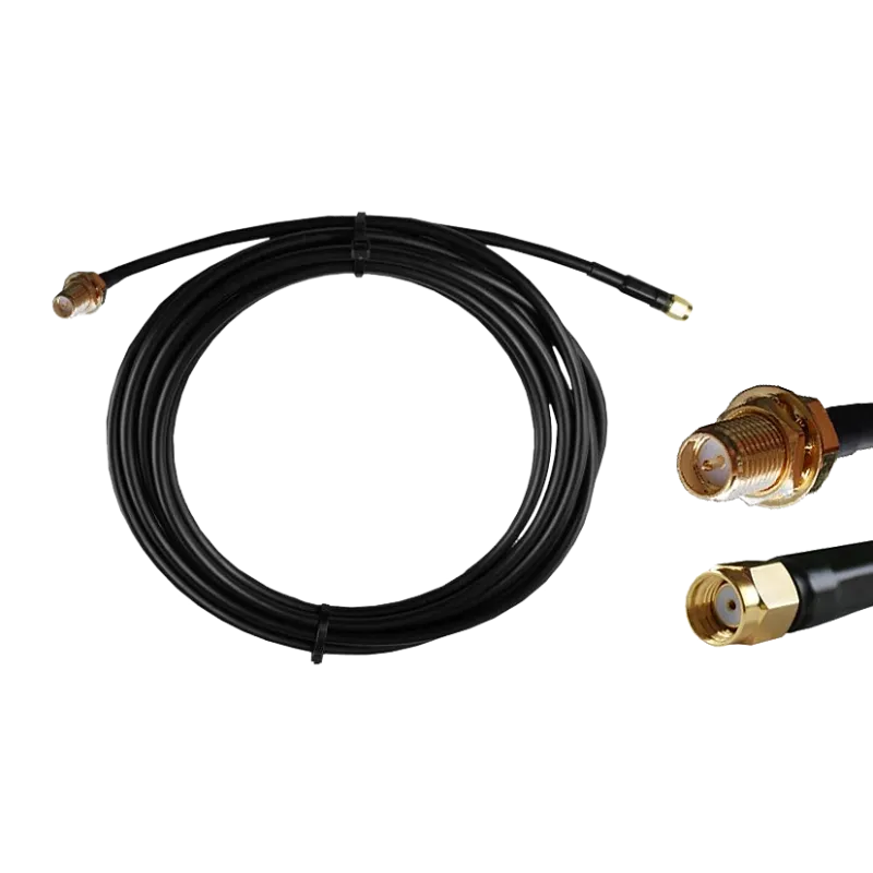 Kabel RP-SMA męski - RP-SMA żeński 5m