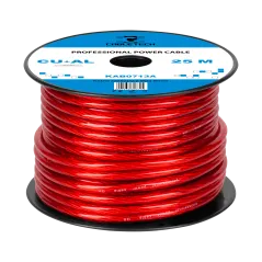 Kabel samochodowy 6Ga OD8mm CU+AL 25m