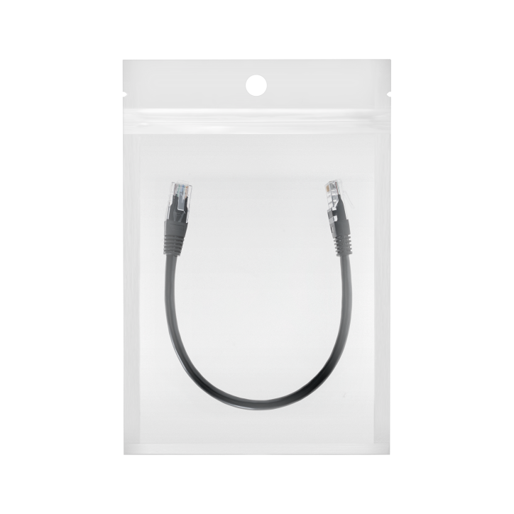Kabel sieciowy Patchcord UTP CAT.6 wtyk - wtyk 0,25m Kabel sieciowy Patchcord UTP CAT.6 wtyk - wtyk 0,25m