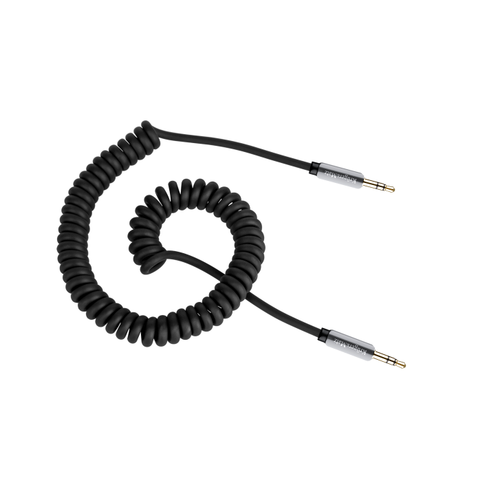 Kabel stereo jack 3.5 wtyk - wtyk 1.5m Kruger&Matz kabel sprężynka Kabel stereo jack 3.5 wtyk - wtyk 1.5m Kruger&Matz kabel sprężynka