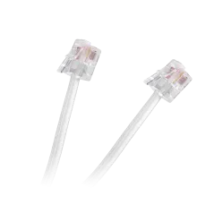 Kabel telefon.abonencki 20m biały