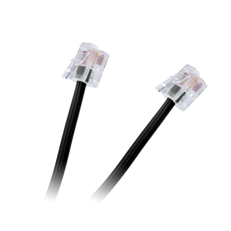 Kabel telefon.abonencki 20m czarny Kabel telefon.abonencki 20m czarny