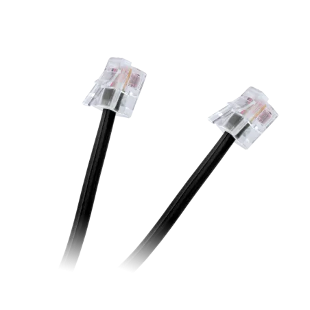 Kabel telefon.abonencki 20m czarny