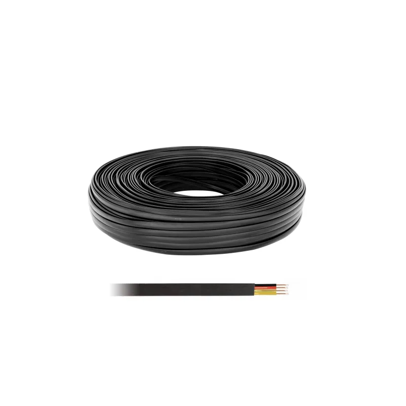 Kabel telefoniczny 4C czarny 100 LXK512 Kabel telefoniczny 4C czarny 100 LXK512