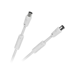 Kabel TV-Video biały z filtrami 5m