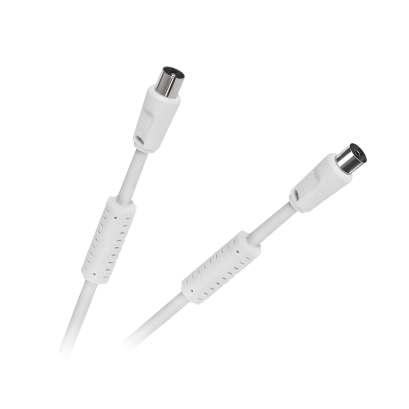 Kabel TV-Video biały z filtrami 5m