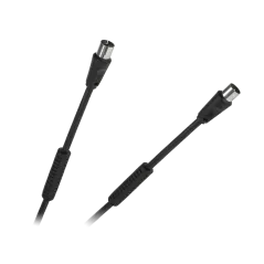 Kabel TV-Video czarny z filtrami 10m