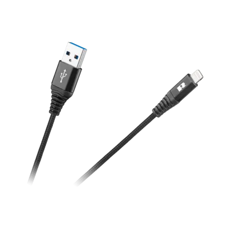 Kabel USB - Lightning REBEL 100 cm czarny