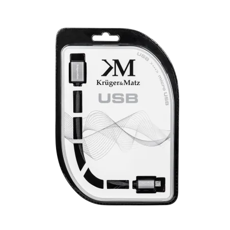 Kabel USB - micro USB gniazdo-wtyk 0,2 m Kruger&Matz
