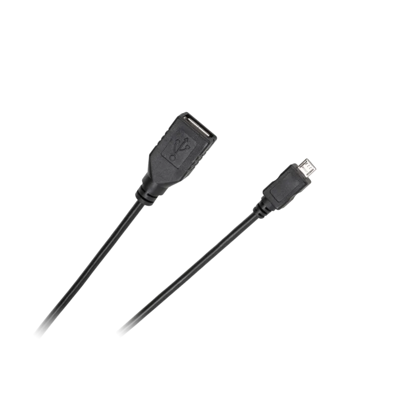 Kabel USB - micro USB gniazdo-wtyk 0.2m Standard