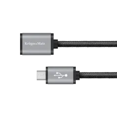 Kabel USB - micro USB gniazdo-wtyk 1.0m Kruger&Matz
