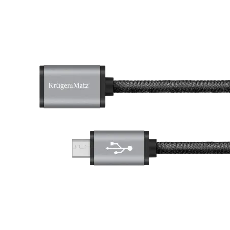 Kabel USB - micro USB gniazdo-wtyk 1.0m Kruger&Matz