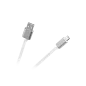 Kabel USB - micro USB M-Life nylon biały 1m