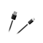 Kabel USB - micro USB M-Life nylon czarny 1m Kabel USB - micro USB M-Life nylon czarny 1m