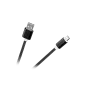 Kabel USB - micro USB M-Life nylon czarny 1m Kabel USB - micro USB M-Life nylon czarny 1m