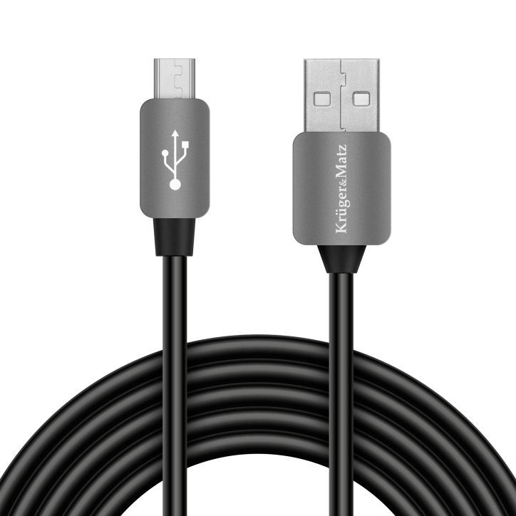 Kabel USB - micro USB wtyk-wtyk 1.0m Kruger&Matz Kabel USB - micro USB wtyk-wtyk 1.0m Kruger&Matz