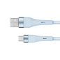 Kabel USB - microUSB 1 m silikonowy niebieski Kruger&Matz Basic Kabel USB - microUSB 1 m silikonowy niebieski Kruger&Matz Basic