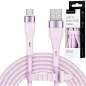 Kabel USB - microUSB 1 m silikonowy różowy Kruger&Matz Basic Kabel USB - microUSB 1 m silikonowy różowy Kruger&Matz Basic