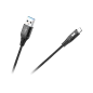 Kabel USB - USB micro REBEL 100 cm czarny Kabel USB - USB micro REBEL 100 cm czarny