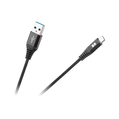 Kabel USB - USB micro REBEL 200 cm czarny
