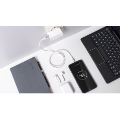 Kabel USB - USB micro REBEL 50 cm biały
