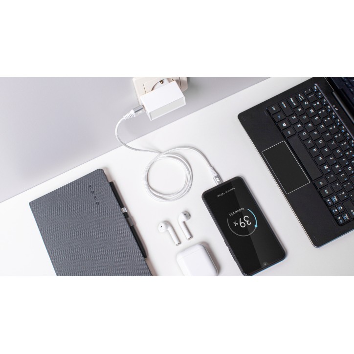 Kabel USB - USB micro REBEL 50 cm biały Kabel USB - USB micro REBEL 50 cm biały