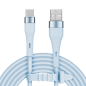 Kabel USB - USB typu C 1 m silikonowy niebieski Kruger&Matz Basic Kabel USB - USB typu C 1 m silikonowy niebieski Kruger&Matz Basic