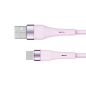 Kabel USB - USB typu C 1 m silikonowy różowy Kruger&Matz Basic Kabel USB - USB typu C 1 m silikonowy różowy Kruger&Matz Basic