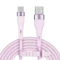 Kabel USB - USB typu C 1 m silikonowy różowy Kruger&Matz Basic Kabel USB - USB typu C 1 m silikonowy różowy Kruger&Matz Basic