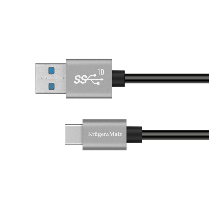 Kabel USB - USB typu C 10 Gbps 1 m Kruger&Matz Basic Kabel USB - USB typu C 10 Gbps 1 m Kruger&Matz Basic
