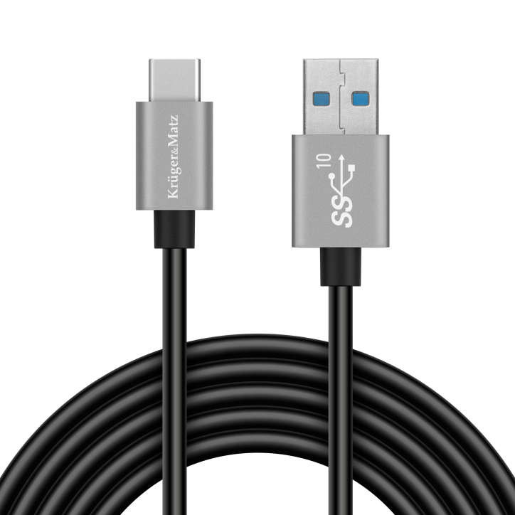 Kabel USB - USB typu C 10 Gbps 1 m Kruger&Matz Basic Kabel USB - USB typu C 10 Gbps 1 m Kruger&Matz Basic