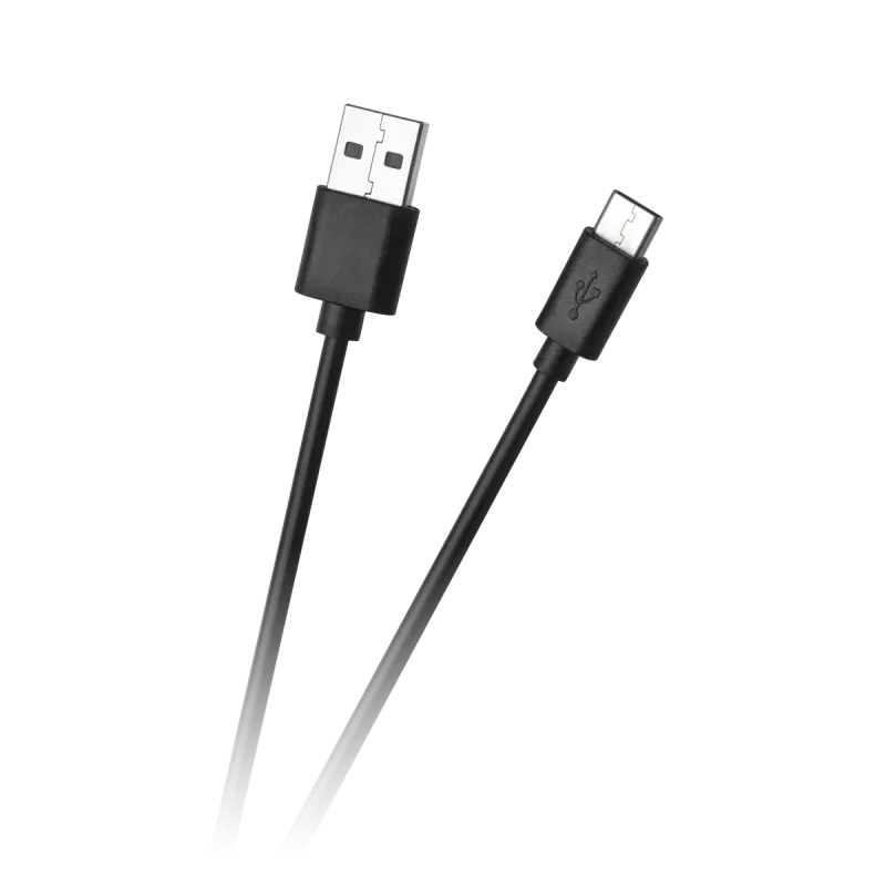 Kabel USB - USB typu C 1m Czarny Kabel USB - USB typu C 1m Czarny